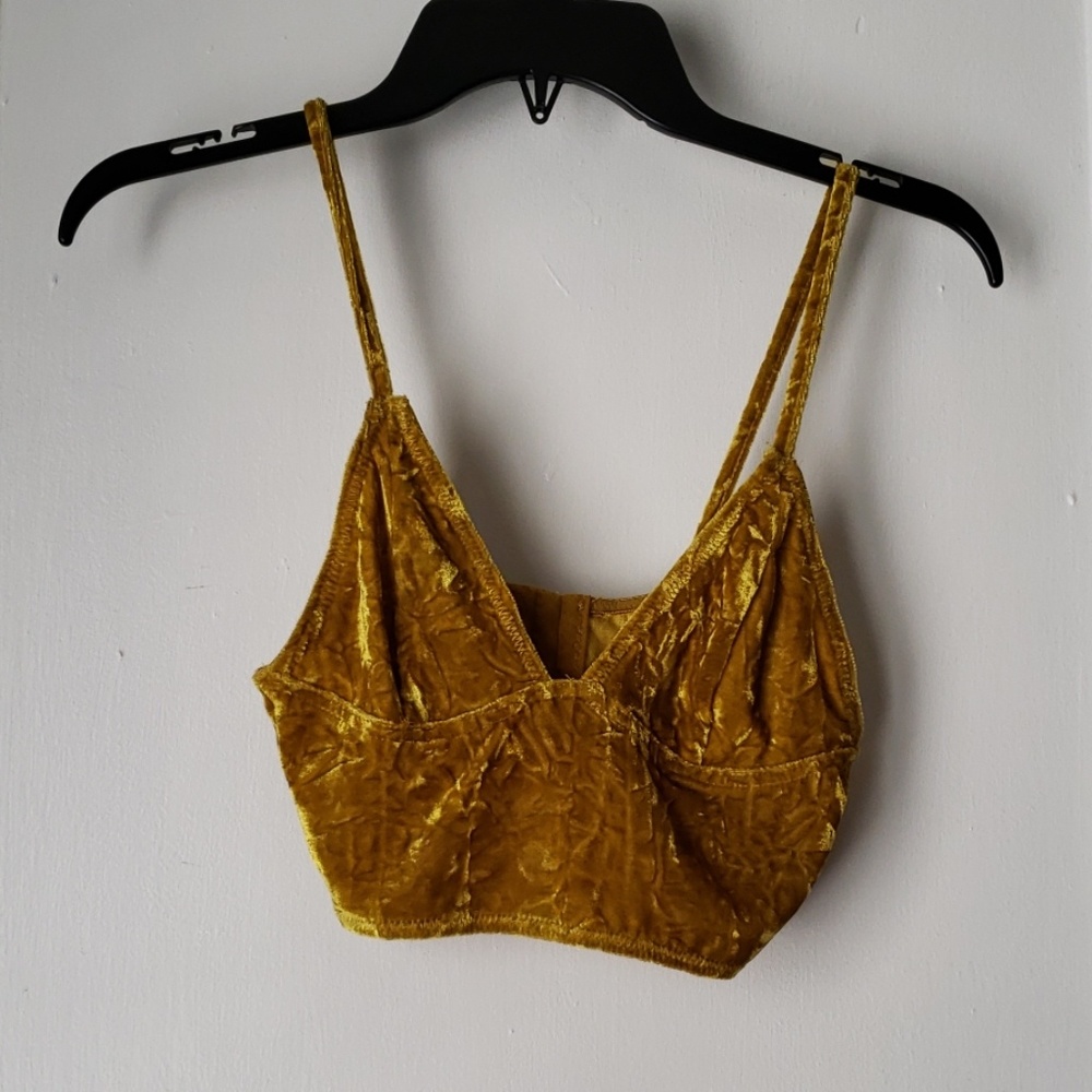 Nasty Gal Gold Crop Top
